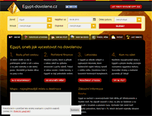 Tablet Screenshot of egypt-dovolene.cz